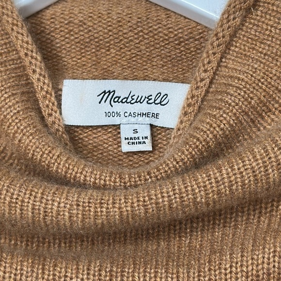 Madewell 100% Cashmere Mockneck Long Sleeve Midi Sweater Dress Size Small - Picture 10 of 14